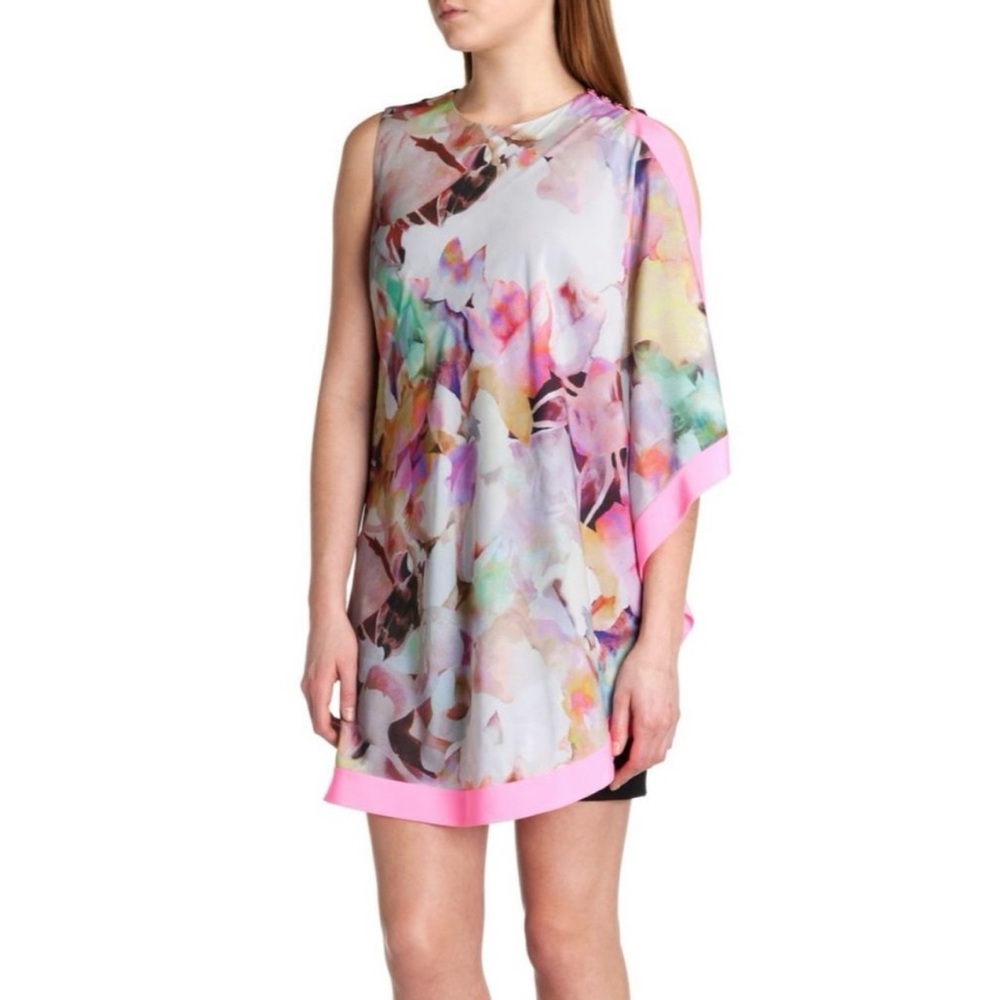 TED BAKER Elsee Electric Daydream assymetrical flora dress